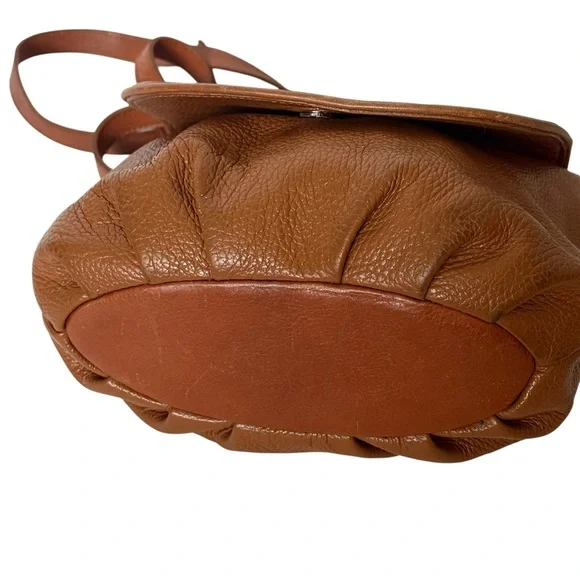 Valentina brown leather crossbody bag (B83) - Picture 5 of 11